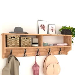 ΚΡΕΜΑΣΤΡΑ ΤΟΙΧΟΥ OTTILA MEGAPAP ΑΠΟ ΜΕΛΑΜΙΝΗ ΧΡΩΜΑ PINE OAK 120X22X37ΕΚ.