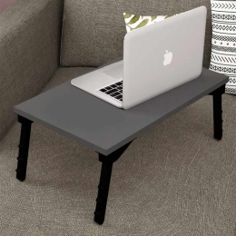 ΤΡΑΠΕΖΑΚΙ LAPTOP SIDON MEGAPAP ΑΠΟ ΜΕΛΑΜΙΝΗ ΧΡΩΜΑ ΑΝΘΡΑΚΙ 60X35,5X23,5ΕΚ.