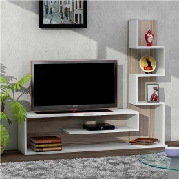 ΕΠΙΠΛΟ ΤΗΛΕΟΡΑΣΗΣ METENI MEGAPAP ΧΡΩΜΑ ΛΕΥΚΟ - CORDOBA 149,5X29,5X120ΕΚ.