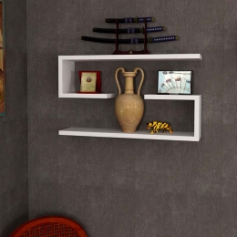 ΡΑΦΙΕΡΑ ΤΟΙΧΟΥ JENIKA MEGAPAP 2 ΤΕΜΑΧΙΩΝ ΧΡΩΜΑ ΛΕΥΚΟ 60X14,5X18ΕΚ.