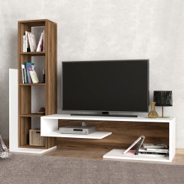 ΣΥΝΘΕΣΗ ΤΗΛΕΟΡΑΣΗΣ BEND MEGAPAP ΧΡΩΜΑ ΛΕΥΚΟ - ΚΑΡΥΔΙ 153,6X39X131ΕΚ.