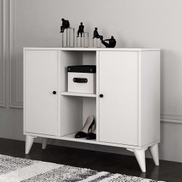 ΚΟΝΣΟΛΑ - ΜΠΟΥΦΕΣ FELIX FLAT MEGAPAP ΧΡΩΜΑ ΛΕΥΚΟ 97,2X30X80,4ΕΚ.