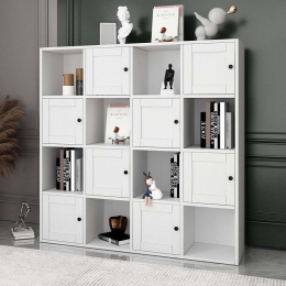 ΒΙΒΛΙΟΘΗΚΗ FELIX MEGAPAP ΧΡΩΜΑ ΛΕΥΚΟ 129X30X129ΕΚ.