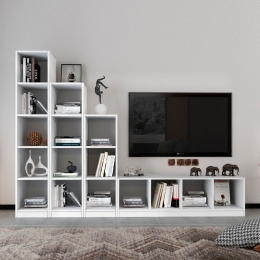 ΣΥΝΘΕΣΗ ΤΗΛΕΟΡΑΣΗΣ OLIVER MEGAPAP ΧΡΩΜΑ ΛΕΥΚΟ 229,8X40X166,8ΕΚ.