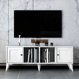 ΕΠΙΠΛΟ ΤΗΛΕΟΡΑΣΗΣ FELIX MEGAPAP ΧΡΩΜΑ ΛΕΥΚΟ 129X30X48,6ΕΚ.