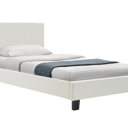 ΚΡΕΒΑΤΙ NEVIL PAKOWORLD 100X200 PU ΧΡΩΜΑ ΛΕΥΚΟ ΜΑΤ