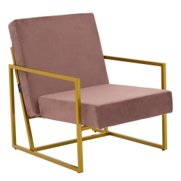 ΠΟΛΥΘΡΟΝΑ EVELYN PAKOWORLD ΒΕΛΟΥΔΟ ΣΑΠΙΟ ΜΗΛΟ-ΧΡΥΣΟ 62X73X75ΕΚ