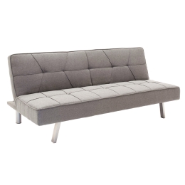 ΚΑΝΑΠΕΣ-ΚΡΕΒΑΤΙ TRAVIS PAKOWORLD 3ΘΕΣΙΟΣ ΥΦΑΣΜΑ ΓΚΡΙ 175X83X74ΕΚ