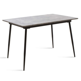 ΤΡΑΠΕΖΙ SHAZAM PAKOWORLD MDF ΕΠΕΚΤΕΙΝΟΜΕΝΟ ΧΡΩΜΑ ΓΚΡΙ CEMENT 120-160X80X76ΕΚ