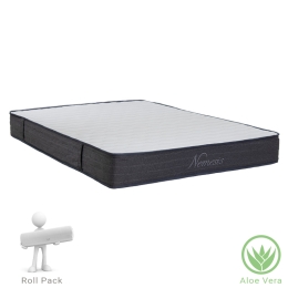 ΣΤΡΩΜΑ NEMESIS PAKOWORLD POCKET SPRING ROLL PACK ΔΙΠΛΗΣ ΟΨΗΣ ALOE VERA 20-22CM 150X200ΕΚ