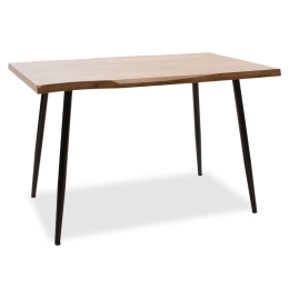 ΤΡΑΠΕΖΙ NEVE PAKOWORLD MDF ΚΑΡΥΔΙ-ΠΟΔΙ ΜΕΤΑΛΛΙΚΟ ΜΑΥΡΟ 120X80X75ΕΚ