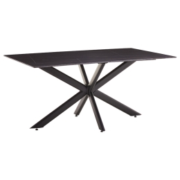 ΤΡΑΠΕΖΙ BETHAN PAKOWORLD SINTERED STONE ΓΚΡΙ CEMENT-ΜΑΥΡΟ 180X90X75ΕΚ