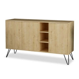 ΜΠΟΥΦΕΣ CLARA PAKOWORLD ΧΡΩΜΑ LIGHT OAK 142X35.5X83ΕΚ