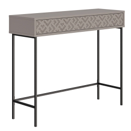 ΚΟΝΣΟΛΑ ELETTRA PAKOWORLD ΜΟΚΑ-ΜΑΥΡΟ 110X35.5X90ΕΚ