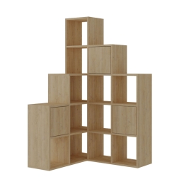 ΒΙΒΛΙΟΘΗΚΗ PALEO PAKOWORLD ΦΥΣΙΚΟ ΜΕΛΑΝΙΝΗ 150.8X28X150.8ΕΚ
