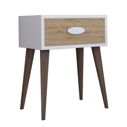 ΚΟΜΟΔΙΝΟ LABER PAKOWORLD ΜΕ ΕΝΑ ΣΥΡΤΑΡΙ ΚΑΡΥΔΙ-ΛΕΥΚΟ-SONOMA 45X30X57.5ΕΚ