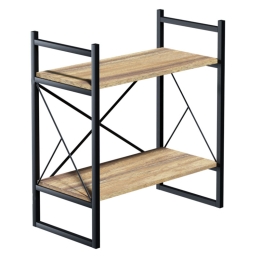 ΧΑΜΗΛΗ ΒΙΒΛΙΟΘΗΚΗ BAKER PAKOWORLD ΚΑΡΥΔΙ-ΜΑΥΡΟ 66X34X75ΕΚ