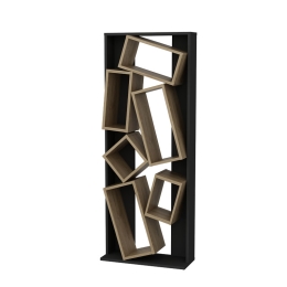 ΒΙΒΛΙΟΘΗΚΗ JAMEY PAKOWORLD SONOMA-ΜΑΥΡΟ 60X24X153,6ΕΚ