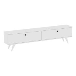 ΕΠΙΠΛΟ ΤΗΛΕΟΡΑΣΗΣ FLOXIE PAKOWORLD ΜΕΛΑΜΙΝΗΣ ΛΕΥΚΟ 160X25X35ΕΚ