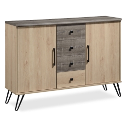 ΜΠΟΥΦΕΣ ΜΕ ΣΥΡΤΑΡΙΑ BRUNO PAKOWORLD ΧΡΩΜΑ VISCOUNT - TORO 133,5X40X96,5ΕΚ