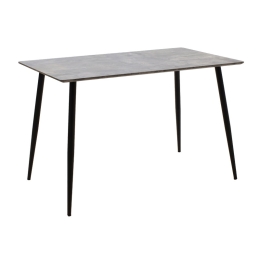 ΤΡΑΠΕΖΙ CUBA PAKOWORLD MDF ΓΚΡΙ CEMENT-ΜΑΥΡΟ 120X80X76ΕΚ