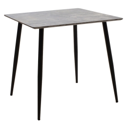 ΤΡΑΠΕΖΙ CUBA PAKOWORLD MDF ΓΚΡΙ CEMENT-ΜΑΥΡΟ 70X70X75ΕΚ
