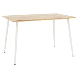 ΤΡΑΠΕΖΙ CUBA PAKOWORLD MDF SONOMA-ΛΕΥΚΟ 120X80X75ΕΚ