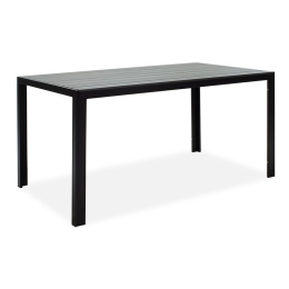 ΤΡΑΠΕΖΙ NARES PAKOWORLD ΑΛΟΥΜΙΝΙΟ ΜΑΥΡΟ-PLYWOOD ΑΝΘΡΑΚΙ 140X80X72.5ΕΚ
