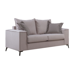 ΚΑΝΑΠΕΣ VERONA 2ΘΕΣΙΟΣ CREAM - ΜΑΞΙΛΑΡΙΑ MOCHA 173X93X100ΕΚ