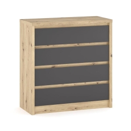 ΣΥΡΤΑΡΙΕΡΑ LAVINIA PAKOWORLD 4ΩΝ ΣΥΡΤΑΡΙΩΝ ΑΝΘΡΑΚΙ-SONOMA 89X39.5X92ΕΚ