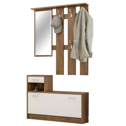 ΕΠΙΠΛΟ ΕΙΣΟΔΟΥ JAMIE PAKOWORLD ΚΑΡΥΔΙ-ΛΕΥΚΟ 100X27,5X187ΕΚ