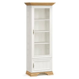 ΒΙΤΡΙΝΑ JADEN PAKOWORLD GOLDEN OAK-ΛΕΥΚΟ ANTIQUE 70,5X43X197,5ΕΚ