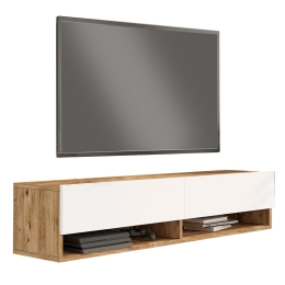 ΕΠΙΠΛΟ ΤΗΛΕΟΡΑΣΗΣ ΕΠΙΤΟΙΧΙΟ ROSCOE PAKOWORLD ΛΕΥΚΟ-SONOMA 140X31.6X29.6ΕΚ