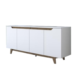 ΜΠΟΥΦΕΣ RAFAELO PAKOWORLD ΛΕΥΚΟ-ΚΑΡΥΔΙ 180X45X78,5ΕΚ