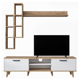 ΣΥΝΘΕΤΟ ΣΑΛΟΝΙΟΥ CELTY PAKOWORLD ΦΥΣΙΚΟ-ΛΕΥΚΟ 180X35X48.5ΕΚ