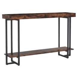 ΚΟΝΣΟΛΑ NOLAN PAKOWORLD ΚΑΡΥΔΙ-ΜΑΥΡΟ 140X30X85ΕΚ