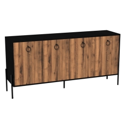 ΜΠΟΥΦΕΣ TWELY PAKOWORLD ΜΕΛΑΜΙΝΗΣ ΚΑΡΥΔΙ-ΜΑΥΡΟ 160X40,5X79ΕΚ