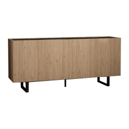 ΜΠΟΥΦΕΣ KIOUBO PAKOWORLD ΜΕΛΑΜΙΝΗΣ OAK-ΜΑΥΡΟ 180X42X80ΕΚ
