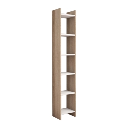 ΒΙΒΛΙΟΘΗΚΗ DARCO PAKOWORLD ΜΕΛΑΜΙΝΗΣ OAK-ΛΕΥΚΟ 28.6X22X160ΕΚ