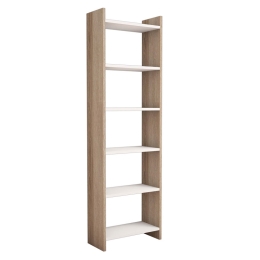 ΒΙΒΛΙΟΘΗΚΗ DARCO PAKOWORLD ΜΕΛΑΜΙΝΗΣ OAK-ΛΕΥΚΟ 48.6X22X160ΕΚ