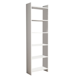 ΒΙΒΛΙΟΘΗΚΗ DARCO PAKOWORLD ΜΕΛΑΜΙΝΗΣ ΛΕΥΚΟ 48.6X22X160ΕΚ