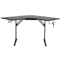 ΓΩΝΙΑΚΟ ΓΡΑΦΕΙΟ GAMING BRAXTON PAKOWORLD ΜΑΥΡΟ 120X120X76ΕΚ