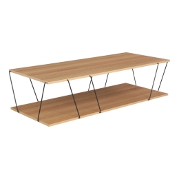 ΤΡΑΠΕΖΙ ΣΑΛΟΝΙΟΥ TARS PAKOWORLD SONOMA-ΜΑΥΡΟ 120X50X30ΕΚ