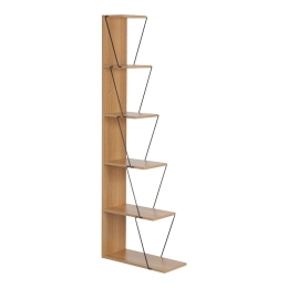 ΒΙΒΛΙΟΘΗΚΗ MINI TARS PAKOWORLD  SONOMA-ΜΑΥΡΟ 50X22X150ΕΚ