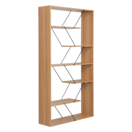 ΒΙΒΛΙΟΘΗΚΗ TARS PAKOWORLD SONOMA-ΜΑΥΡΟ 84X24X157ΕΚ