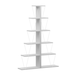 ΒΙΒΛΙΟΘΗΚΗ MINI TARS PAKOWORLD ΛΕΥΚΟ 130X22X146ΕΚ