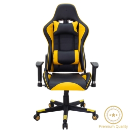 ΚΑΡΕΚΛΑ ΓΡΑΦΕΙΟΥ GAMING MIEL PAKOWORLD PU ΜΑΥΡΟ-ΚΙΤΡΙΝΟ