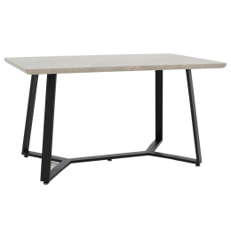 TΡΑΠΕΖΙ GEMMA PAKOWORLD ΓΚΡΙ ANTIQUE-ΜΑΥΡΟ 140X80X75ΕΚ