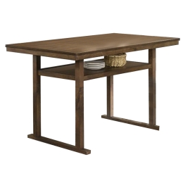 ΤΡΑΠΕΖΙ ΜΠΑΡ TENOR PAKOWORLD ΦΥΣΙΚΟ ΞΥΛΟ RUBBERWOOD-ΜDF ΚΑΡΥΔΙ 150X90X91.5ΕΚ