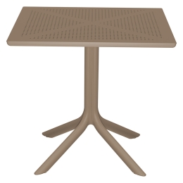 ΤΡΑΠΕΖΙ GROOVY PAKOWORLD PP CAPPUCINO 80X80X74.5ΕΚ